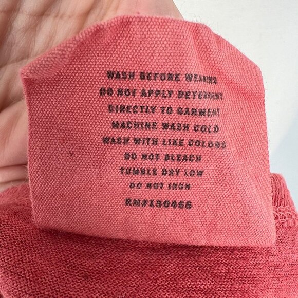 Mohnton Made Washed Look Hemp Cotton Tank Top Bright Madder Red Size 1X NWT - Picture 11 of 12